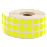 Nokta Etiketi Ø 10 mm Floresan Sarı