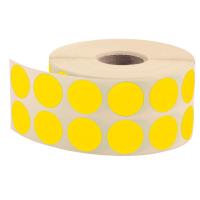 Nokta Etiketi Ø 20 mm Floresan Sarı