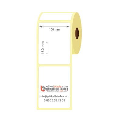 100mm x 130mm Kuşe Etiket