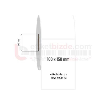 100mm x 150mm PP Opak Etiket (Sticker)