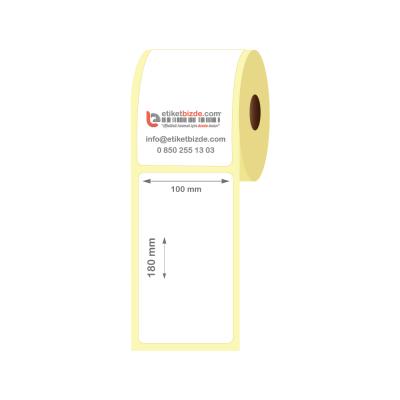 100mm x 180mm Kuşe Etiket