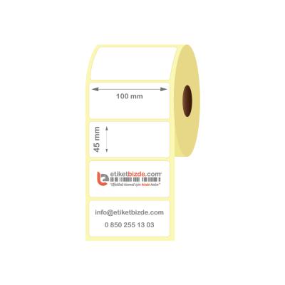 100mm x 45mm Kuşe Etiket