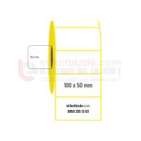 100mm x 50mm Lamine Termal Etiket (Sticker)