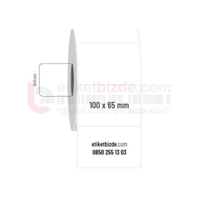 100mm x 65mm PP Opak Etiket