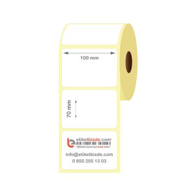 100mm x 70mm Kuşe Etiket