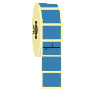 60mm x 40mm Mavi Renk Termal İlaç Etiketi