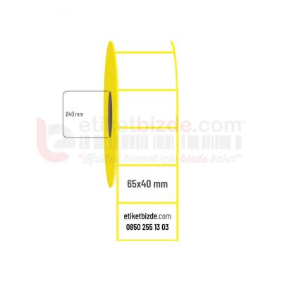 65mm x 40mm Vellum Etiket (Sticker)