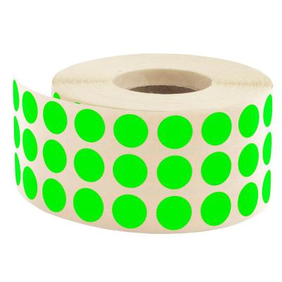 Nokta Etiketi Ø 10 mm Floresan Yeşil