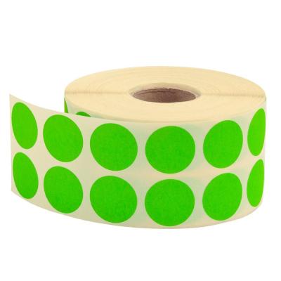 Nokta Etiketi Ø 20 mm Floresan Yeşil