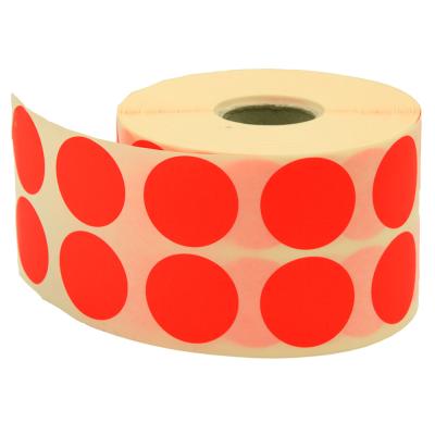 Nokta Etiketi Ø 25 mm Kırmızı