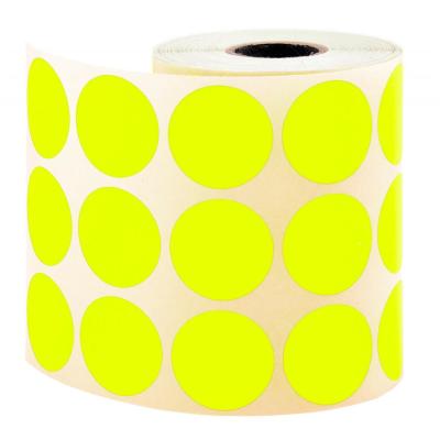Nokta Etiketi Ø 30 mm Floresan Sarı